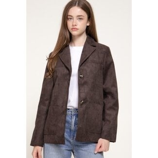 Auburn Faux Suede Jacket