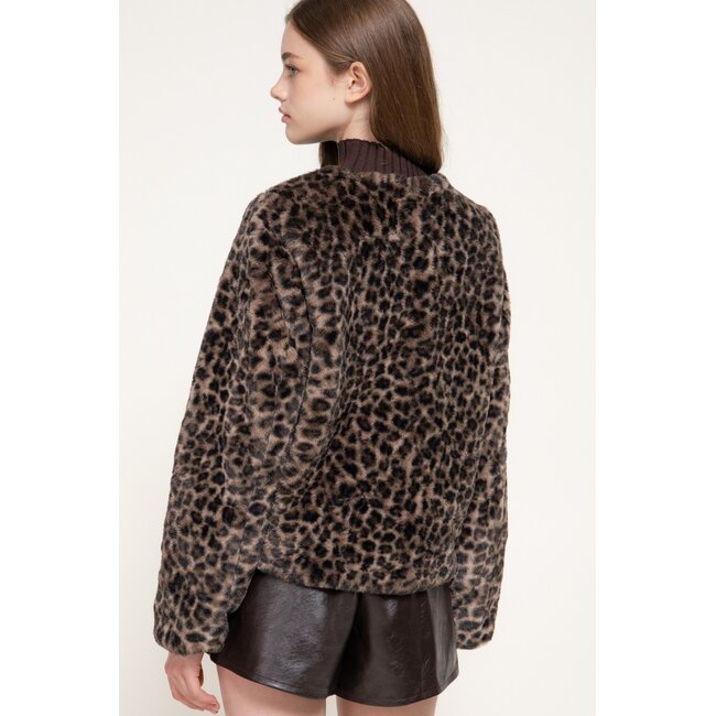 Feline Faux Fur Jacket