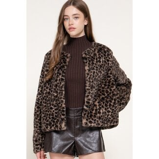 Feline Faux Fur Jacket