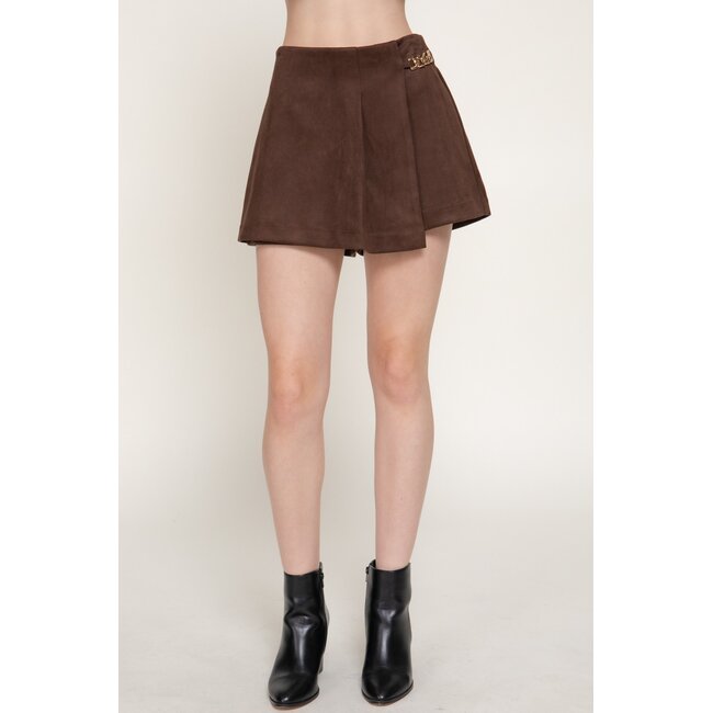 Embry Faux Suede Skort