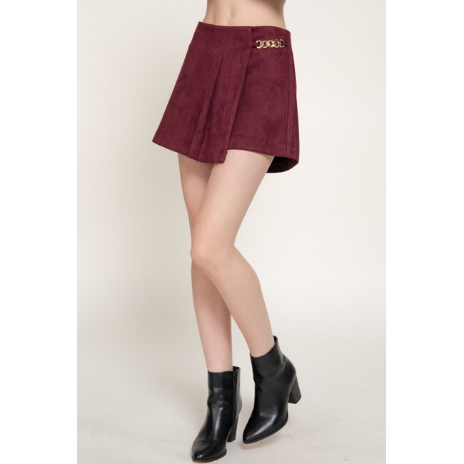 Embry Faux Suede Skort