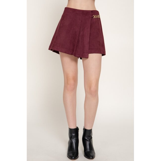 Embry Faux Suede Skort