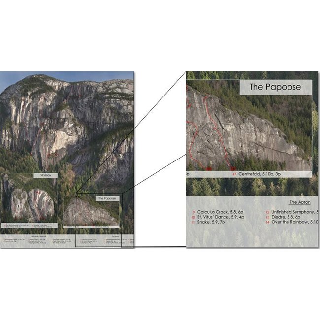 50 Classic Squamish Climbs Poster