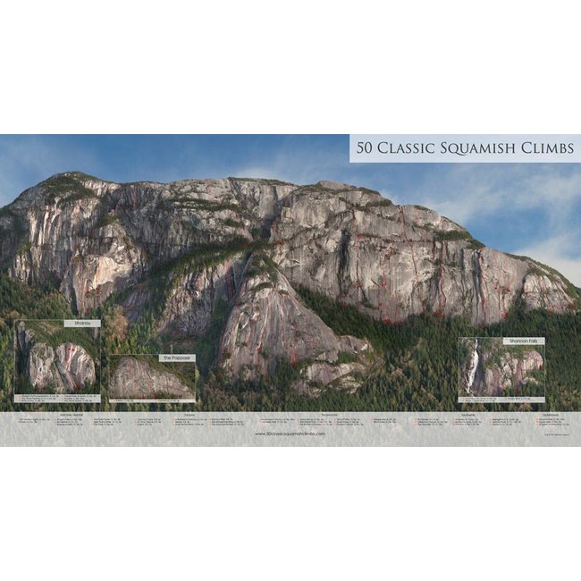 50 Classic Squamish Climbs Poster