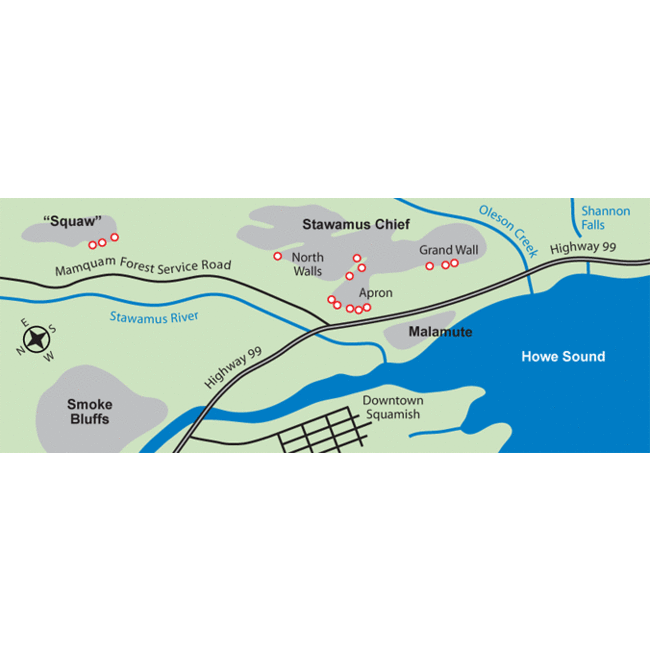 Gear Loop Topo Squamish Multi-Pitch Routes