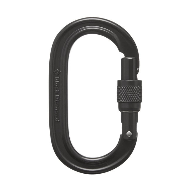 Black Diamond Oval Keylock Screwgate Carabiner