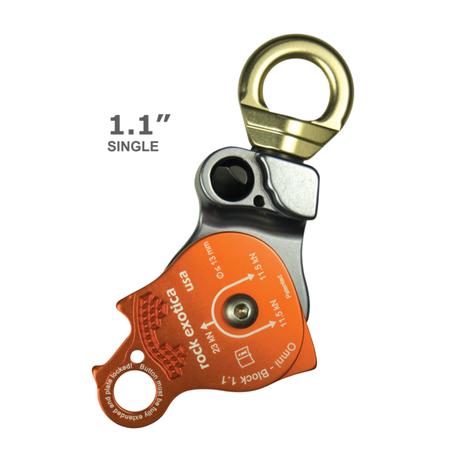 Rock Exotica Omni-Block Single Sheave Swivel Pulley