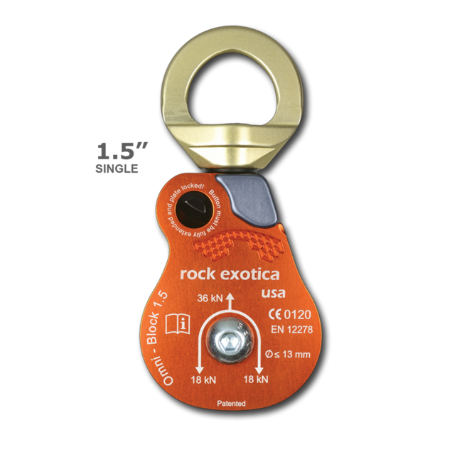 Rock Exotica Omni-Block Single Sheave Swivel Pulley