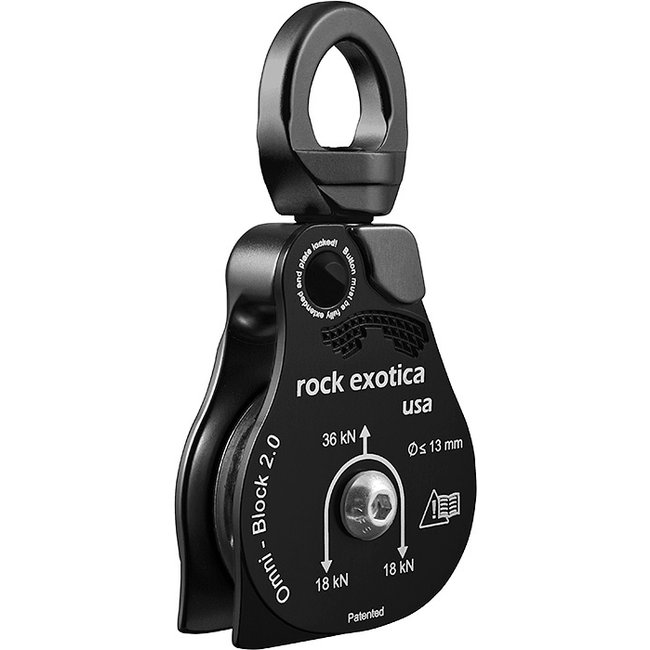Rock Exotica Omni-Block Single Sheave Swivel Pulley