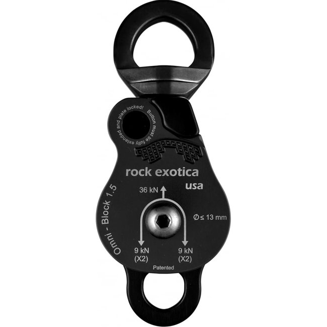Rock Exotica Omni-Block Double Sheave Swivel Pulley