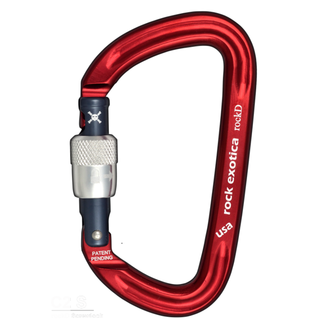 Rock Exotica Rock D Screw-Lock Carabiner