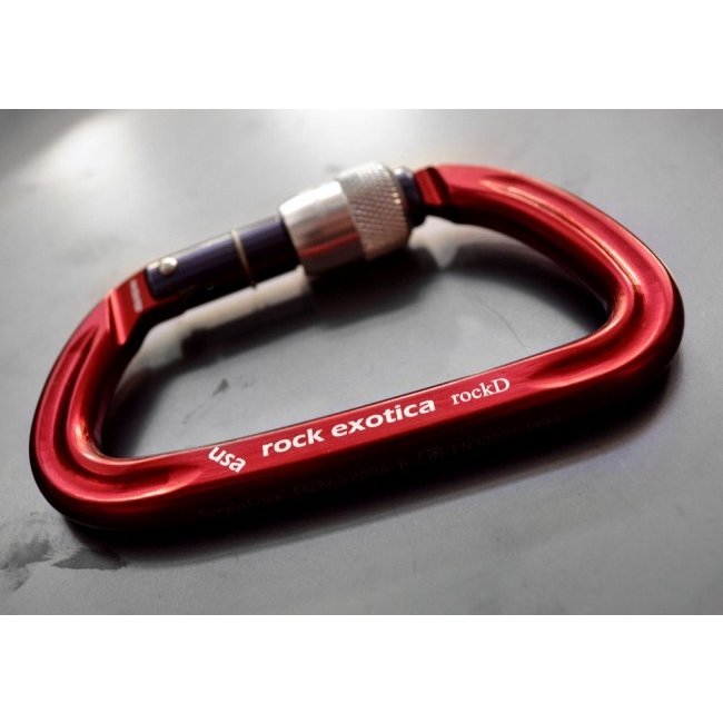 Rock Exotica Rock D Screw-Lock Carabiner