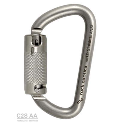 Rock Exotica Rock D Stainless ANSI Carabiner