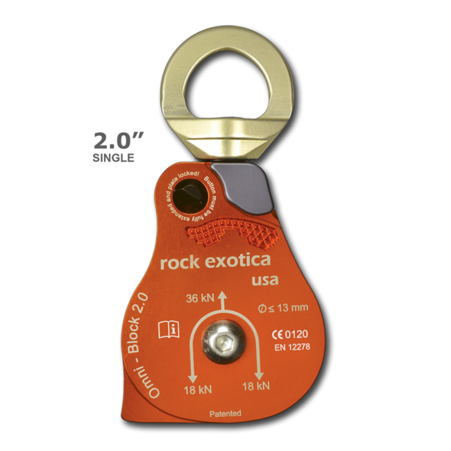 Rock Exotica Omni-Block Single Sheave Swivel Pulley