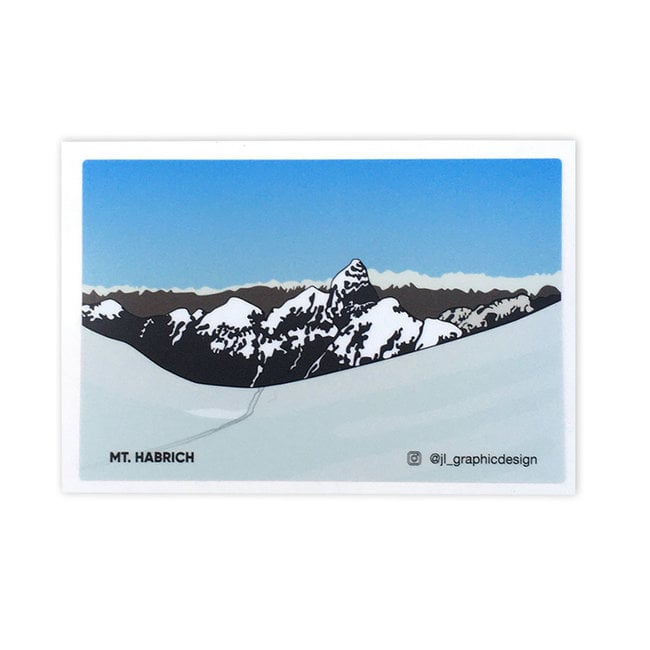 Jade Littlewood Design Mt. Habrich Sticker