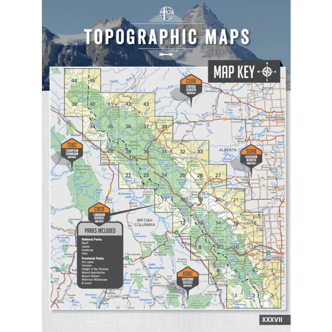 Backroad Mapbooks Canadian Rockies - 4th Edition