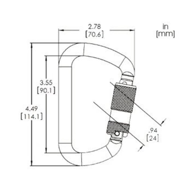 PenSafe C777 Chrome Locksafe Steel ANSI