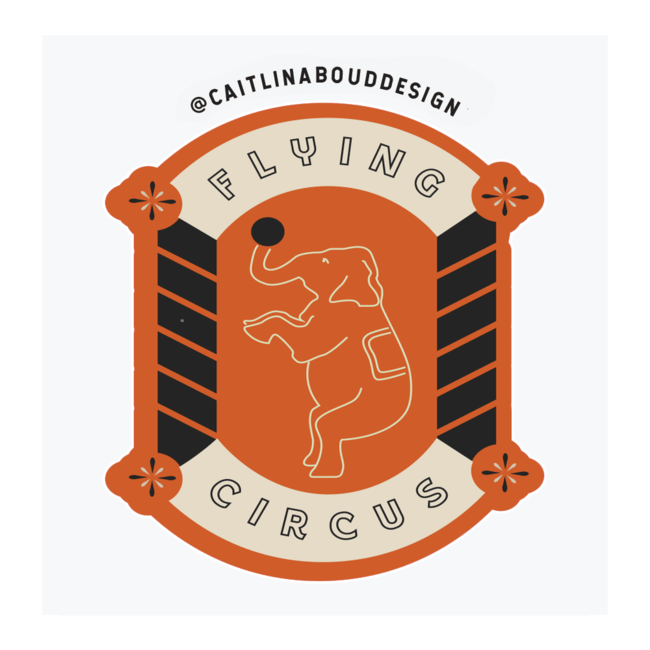 Caitlin Aboud Design Sticker Flying Circus