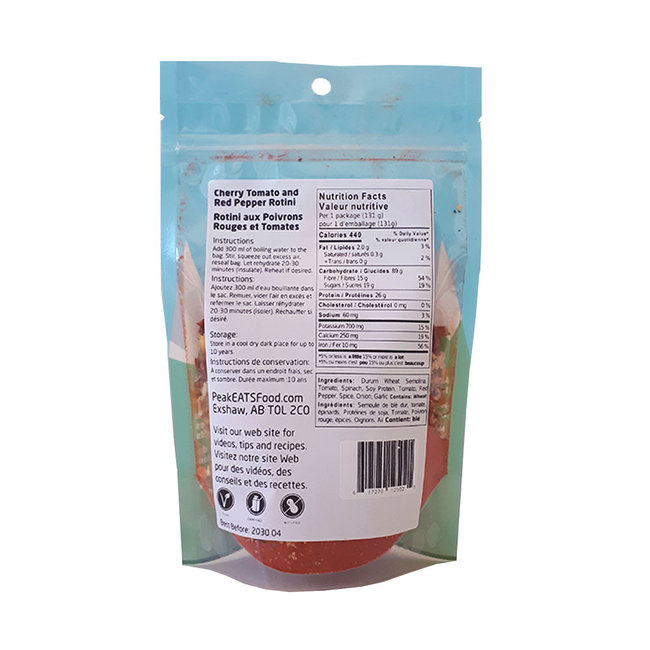 PeakEATS Cherry Tomato and Red Pepper Rotini