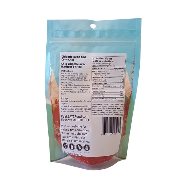 PeakEATS Chipotle Bean and Corn Chili - VEGAN