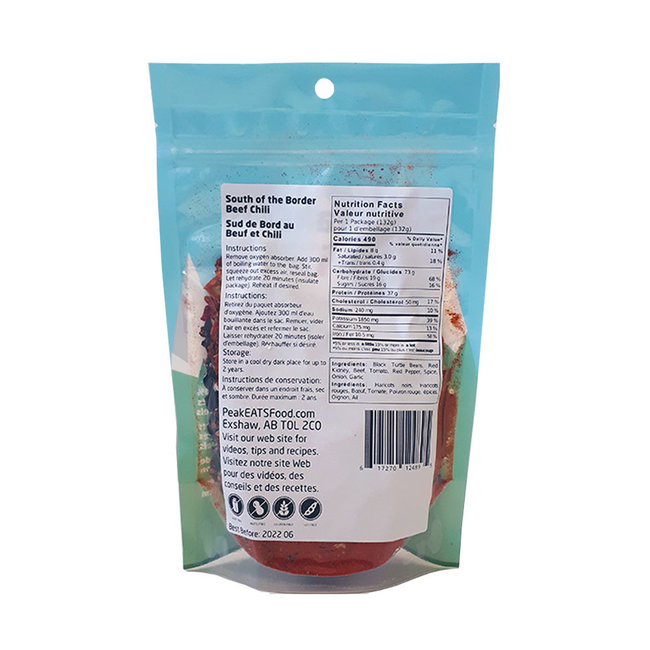 PeakEATS South of the Border Beef Chili