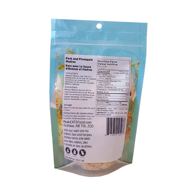 PeakEATS Indian Pineapple and Pork Madras Curry