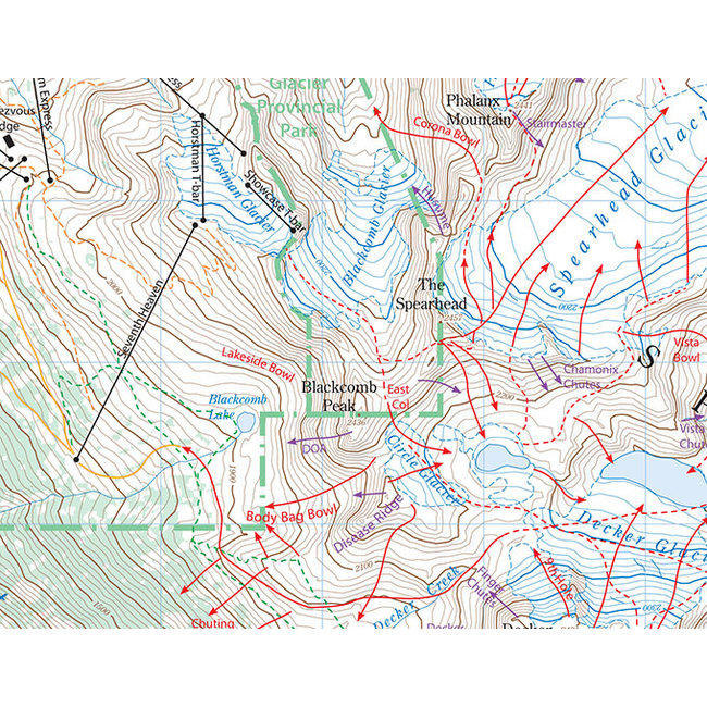 Backcountry Whistler Map, 2nd Edition