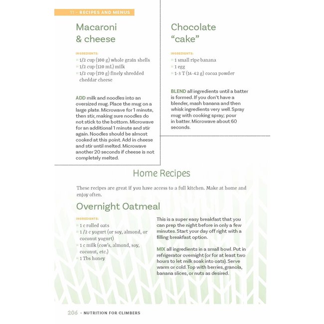 Fixed Pin Publishing Nutrition for Climbers, Fuel for the Send