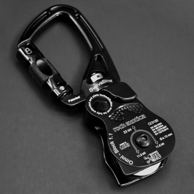 Rock Exotica Omni Block 1.1" SwivaBiner Black