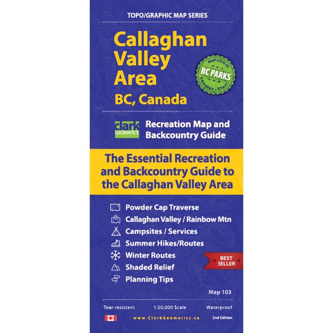 Clark Geomatics Callaghan Valley Area Map 2nd Edition
