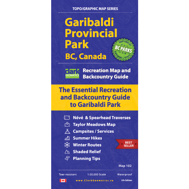Clark Geomatics Garibaldi Park BC Map  4th Edition