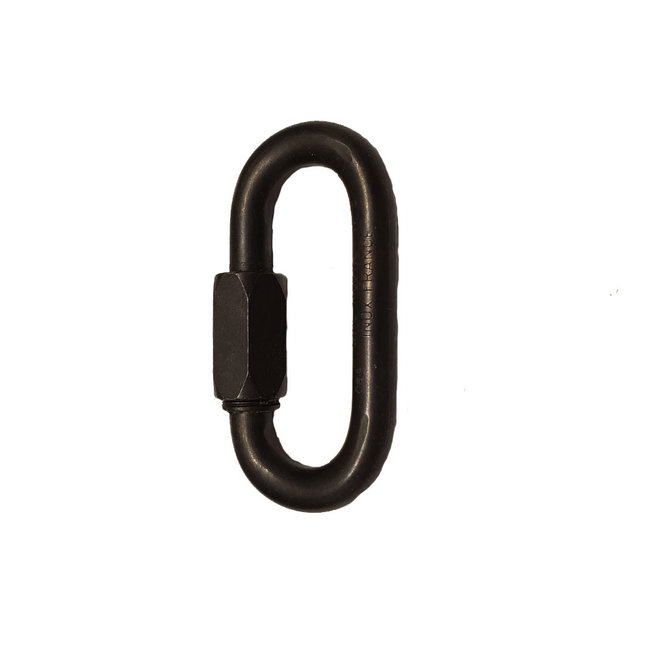 Peguet 9mm (3/8") Oval Quick Link Stainless Steel Black