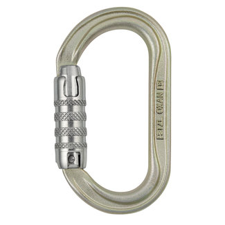 Petzl Oxan Oval Steel Carabiner Triact Lock