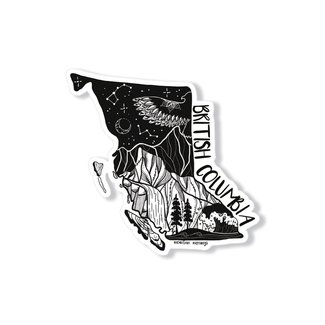 Mountain Mornings British Columbia Sticker