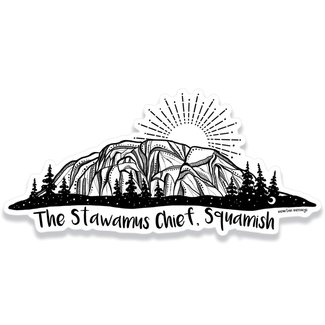 Mountain Mornings Stawamus Chief Sticker