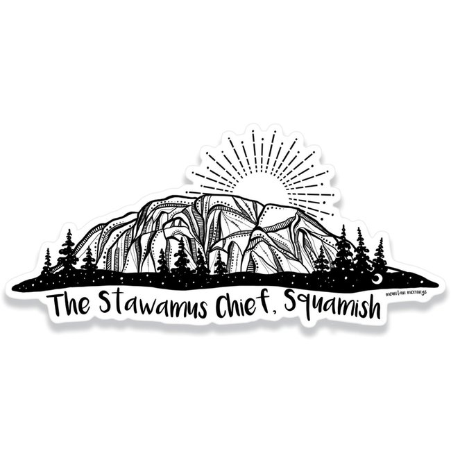 Mountain Mornings Stawamus Chief Sticker
