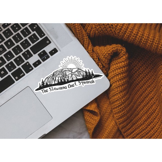 Mountain Mornings Stawamus Chief Sticker