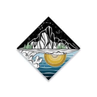 Mountain Mornings Mountain Sticker