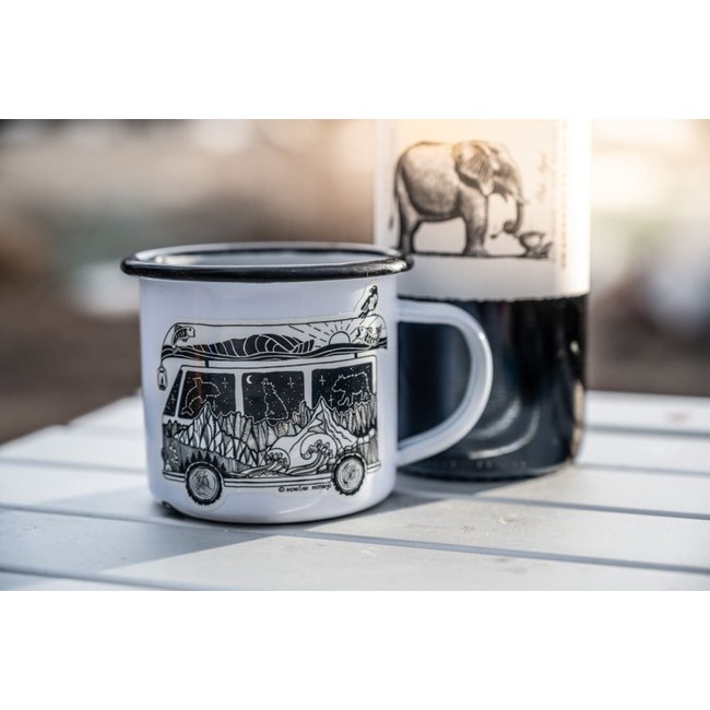 Mountain Mornings Camper Van Sticker