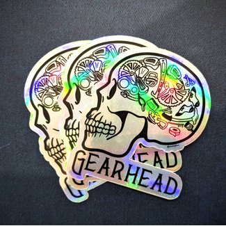Michyllica Design Gearhead Sticker