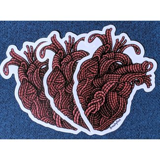 Michyllica Design Rope Heart Sticker