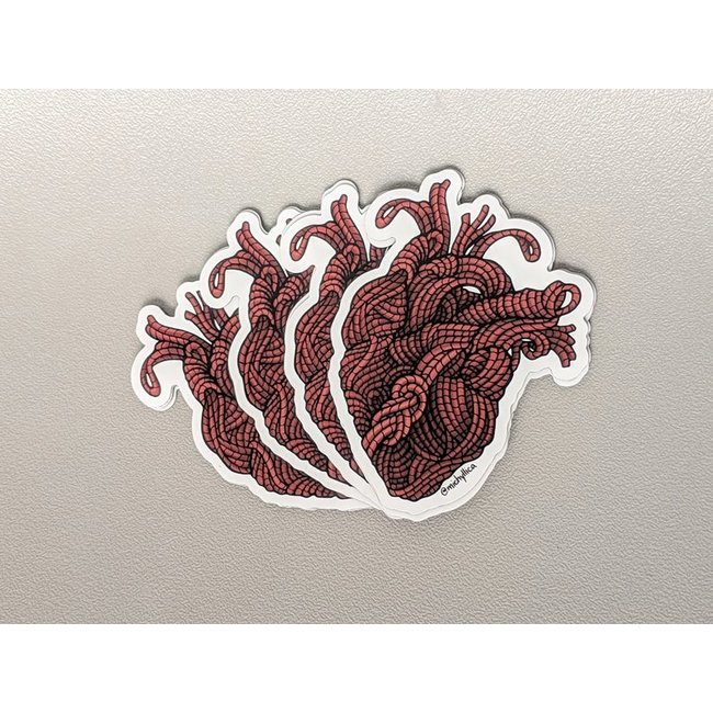 Michyllica Design Rope Heart Sticker
