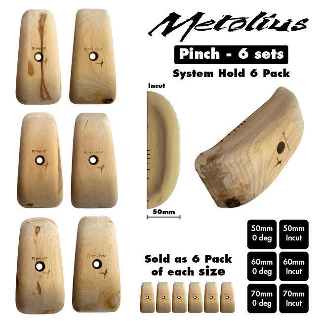 Metolius System Holds Pinch 6pk