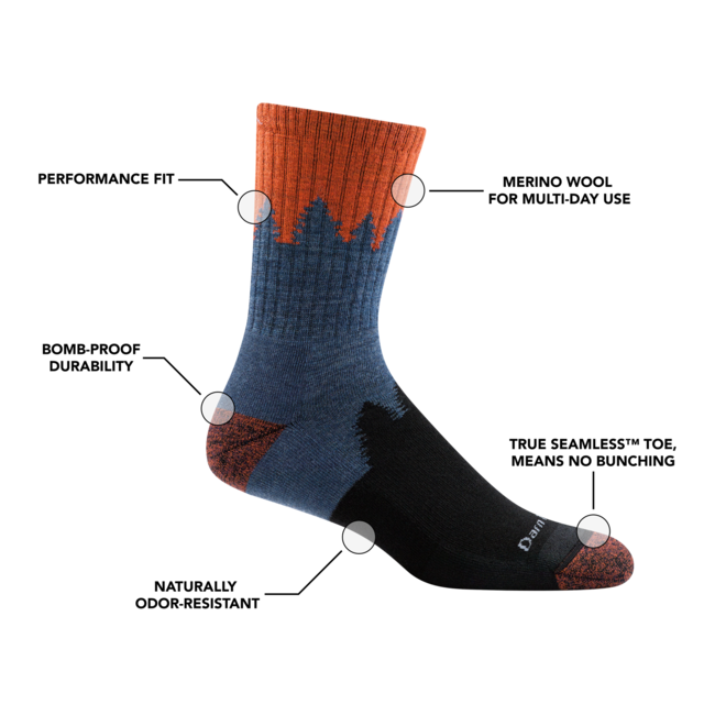 Darn Tough 1974 Number 2 Mid Crew Sock