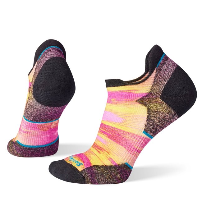 Smartwool Women's Run Targeted Cushion Brush Stroke Print Low Ankle Socks