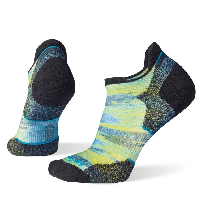 Smartwool Women's Run Targeted Cushion Brush Stroke Print Low Ankle Socks