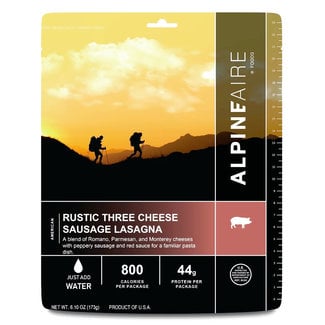 AlpineAire Foods Rustic Three Cheese Sausage Lasagna