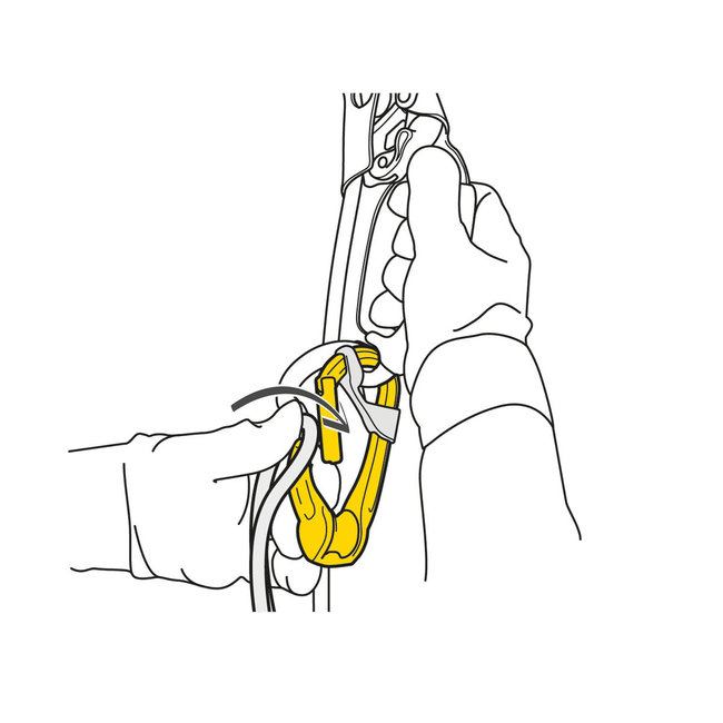 Petzl Rollclip A Pulley-Carabiner Triact Lock