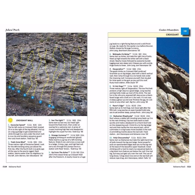 Blue Moose Publications Kelowna Rock Guidebook