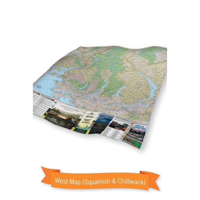 Backroad Mapbooks Squamish, Chilliwack, & Merritt BC Waterproof Map